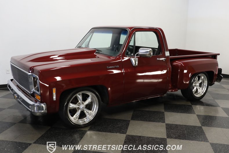 Chevrolet-C10-1977-Burgundy-Maroon-Black-4
