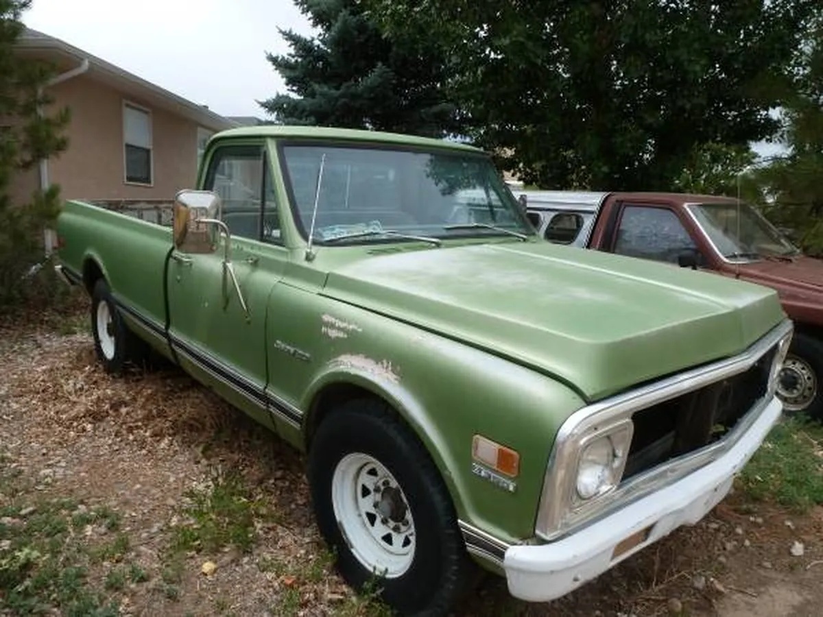 Chevrolet-C20-1972-Yellow-Black-1