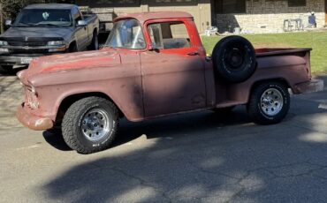 Chevrolet-C3100-1956-Red-Brown