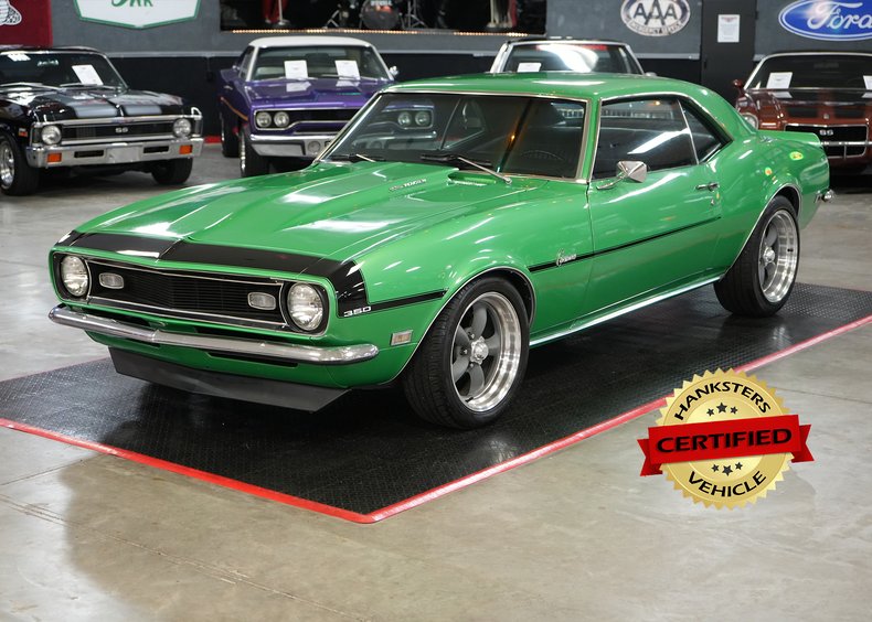 Chevrolet-Camaro-1968-Green-Black-13