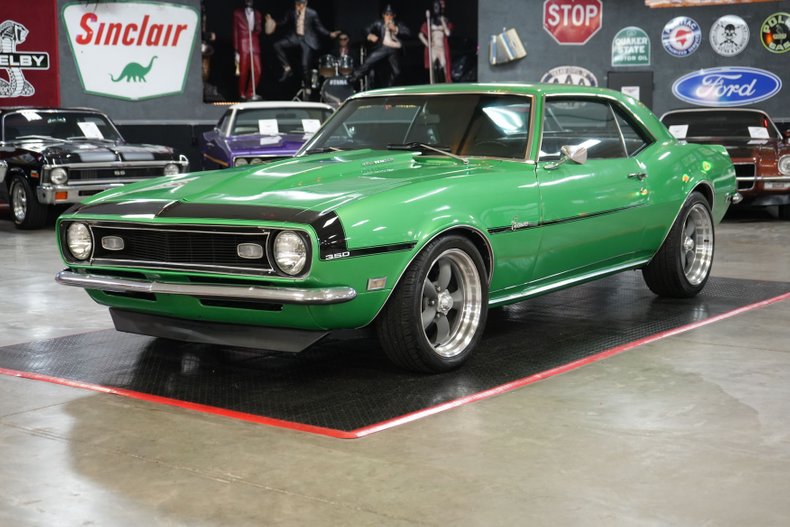 Chevrolet-Camaro-1968-Green-Black-21