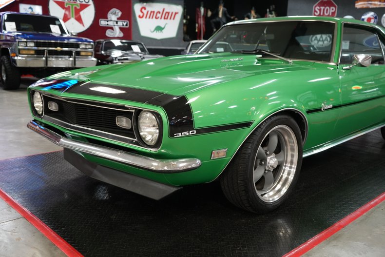 Chevrolet-Camaro-1968-Green-Black-29