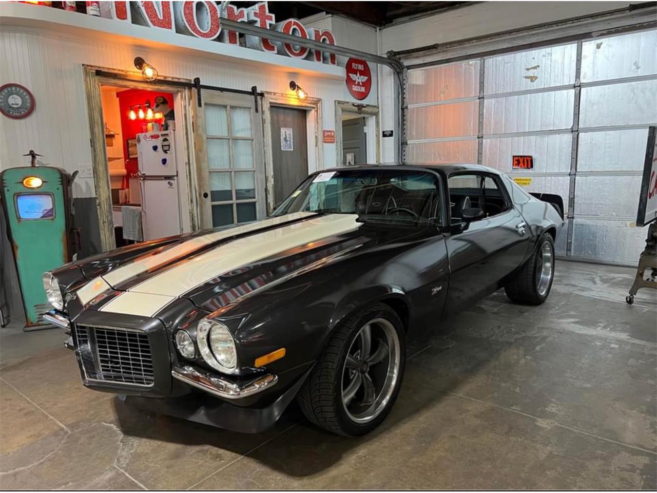 Chevrolet-Camaro-rs-z28-1971-Gunmetal-Grey-Black