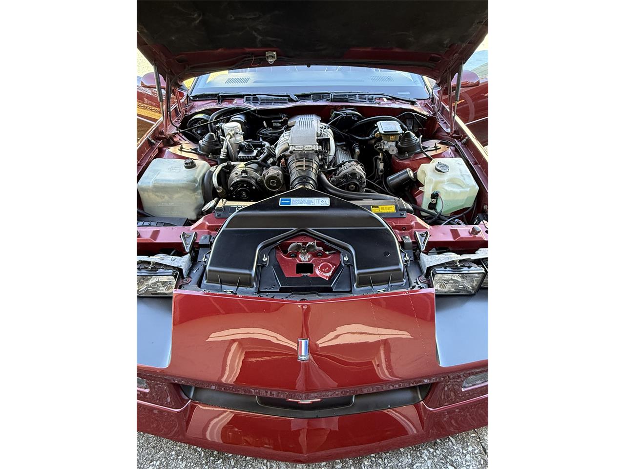 Chevrolet-Camaro-z28-1991-Dark-Red-Metallic-Red-custom-Leather-13