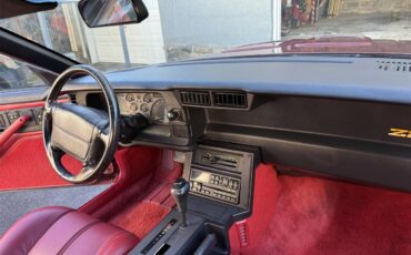 Chevrolet-Camaro-z28-1991-Dark-Red-Metallic-Red-custom-Leather-2