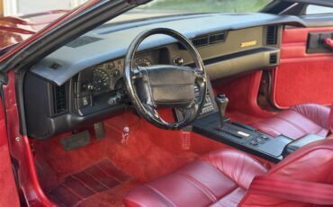 Chevrolet-Camaro-z28-1991-Dark-Red-Metallic-Red-custom-Leather-21