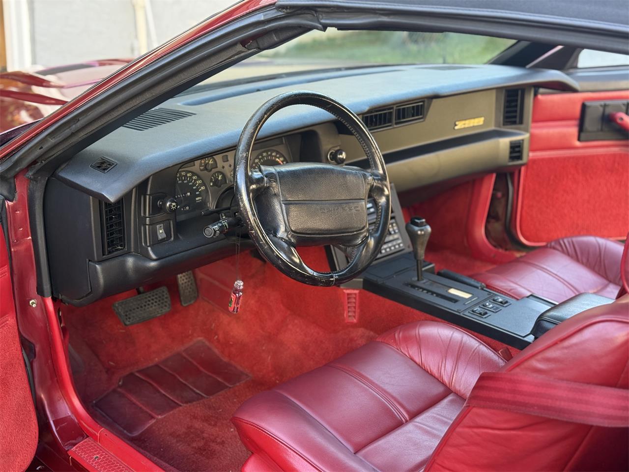 Chevrolet-Camaro-z28-1991-Dark-Red-Metallic-Red-custom-Leather-21