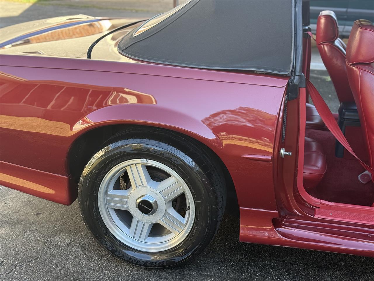 Chevrolet-Camaro-z28-1991-Dark-Red-Metallic-Red-custom-Leather-26