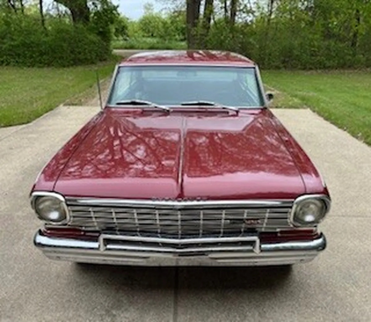 Chevrolet-Chevy-ii-nova-1963-Burgundy-Black-Vinyl-4