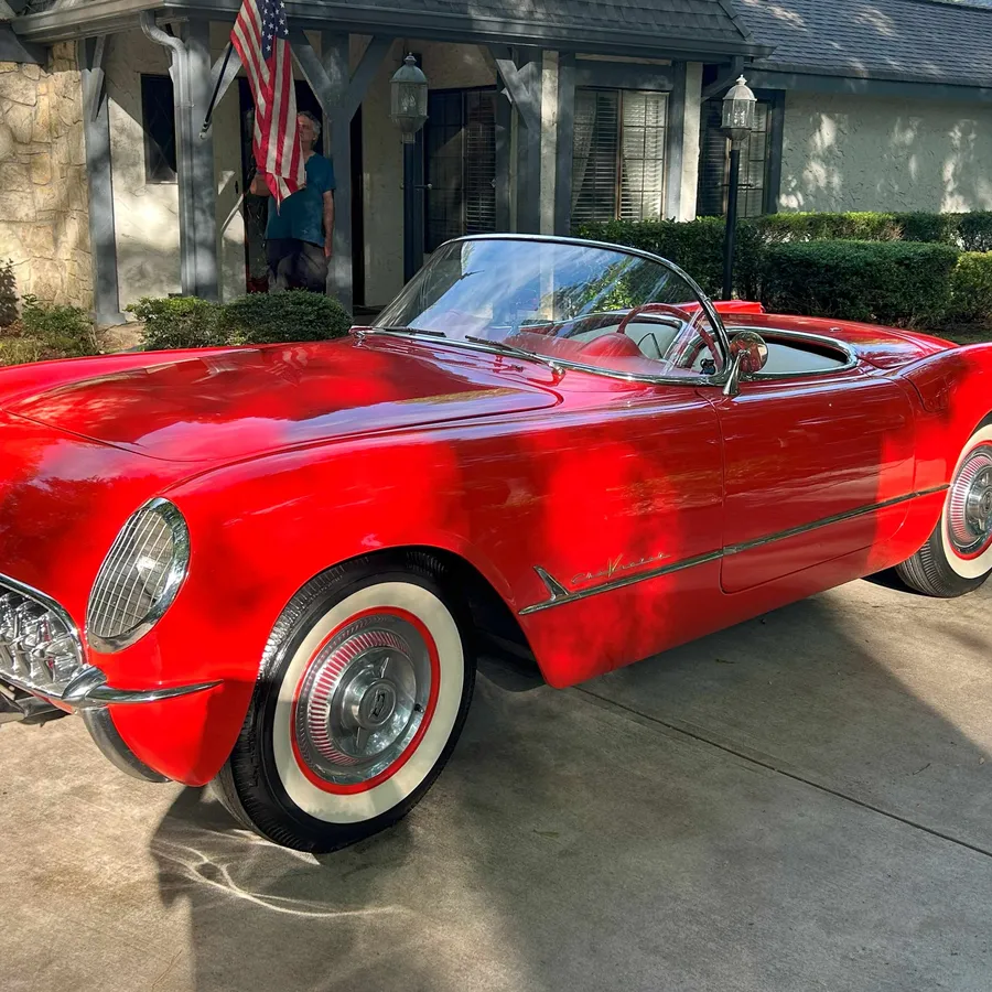 Chevrolet-Corvette-1955-Gypsy-Red-Beige-1