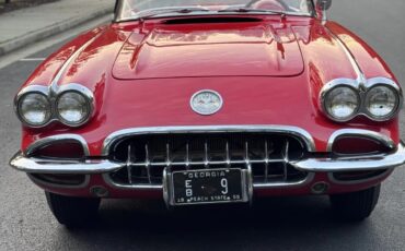 Chevrolet-Corvette-1959-Red-Red