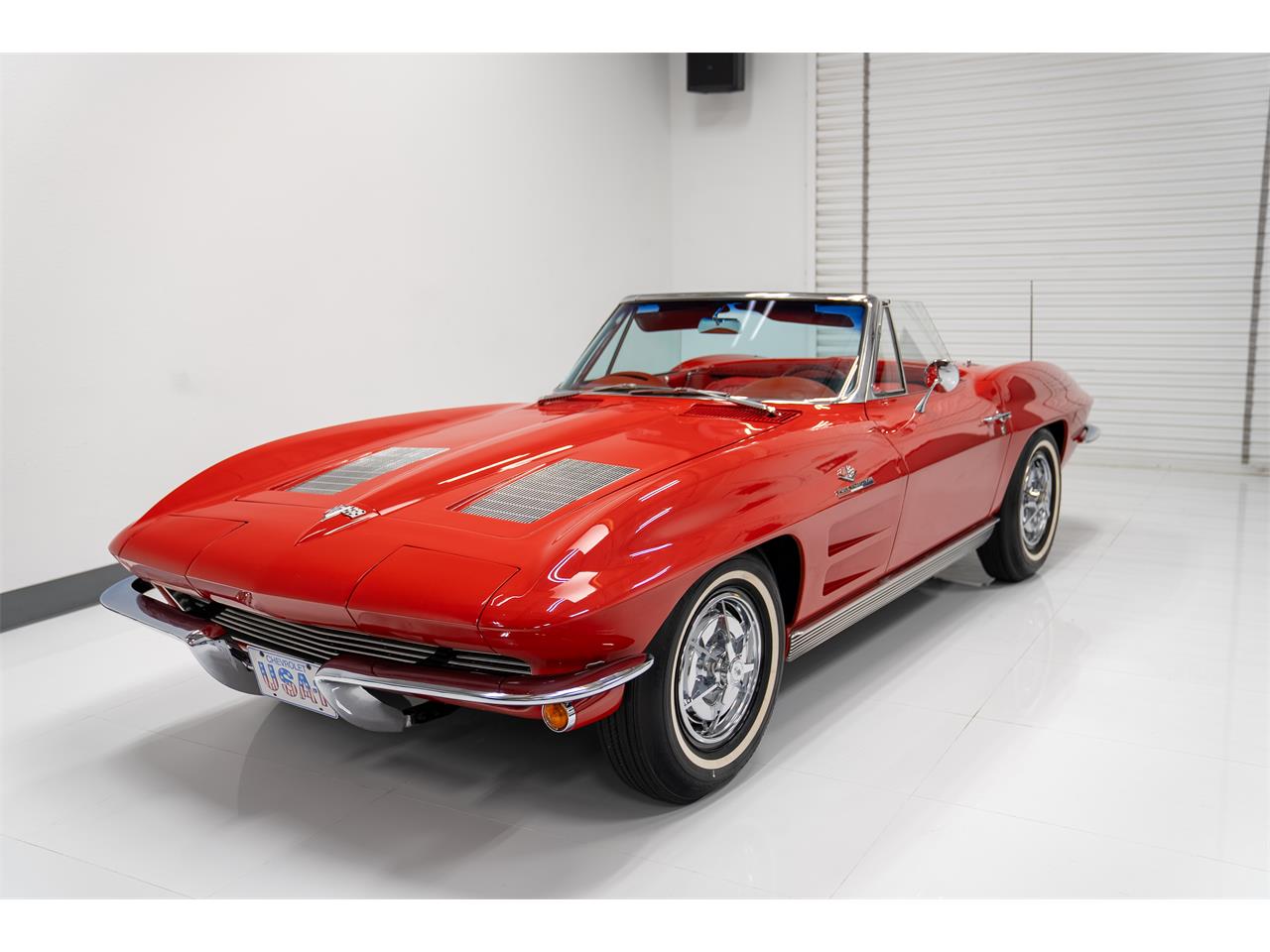 Chevrolet-Corvette-1963-Red-Red-11
