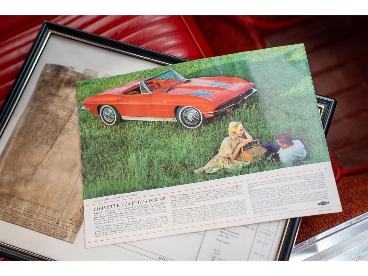 Chevrolet-Corvette-1963-Red-Red-55