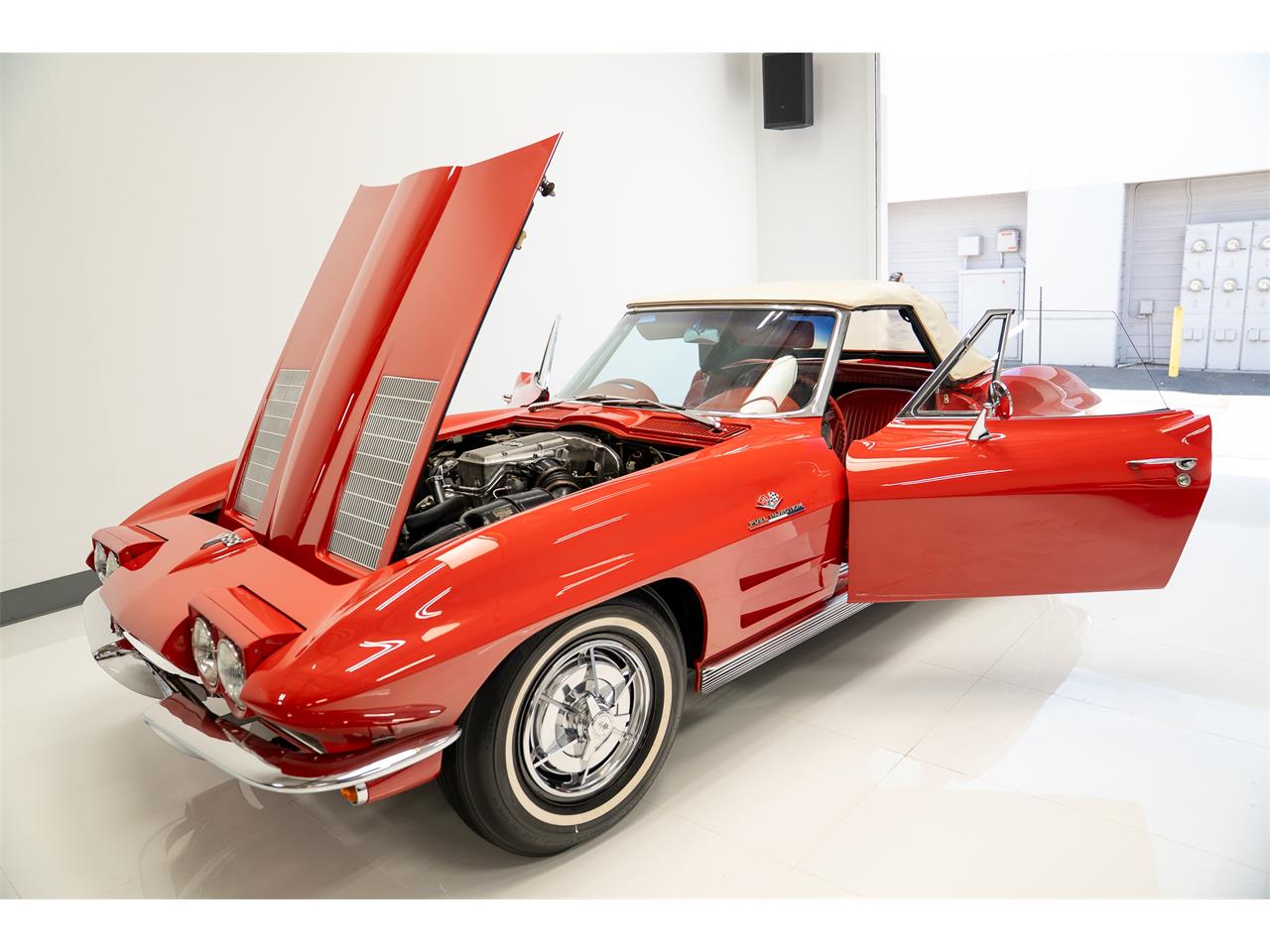 Chevrolet-Corvette-1963-Red-Red-57