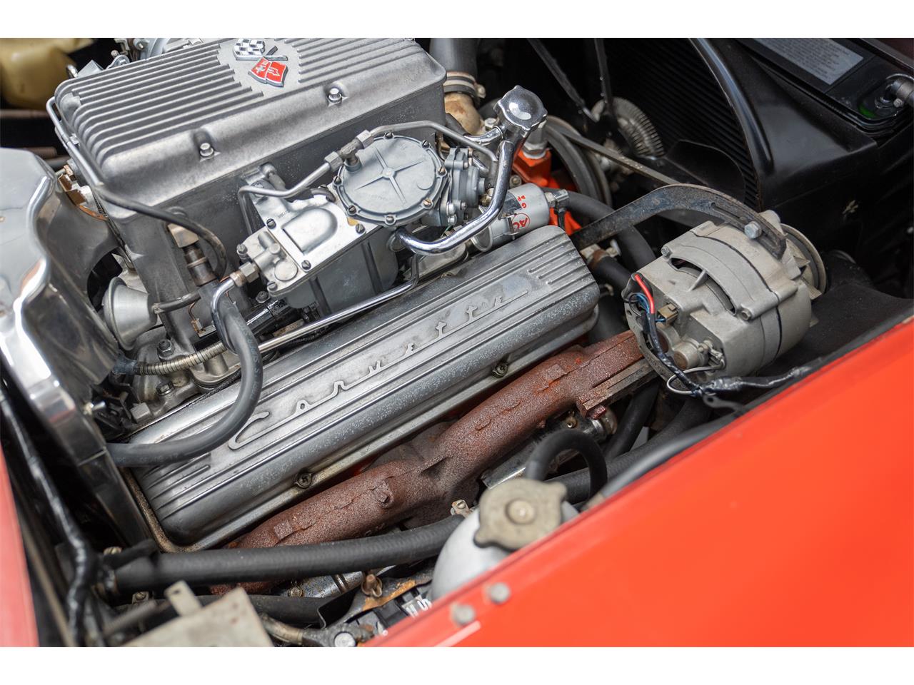 Chevrolet-Corvette-1963-Red-Red-63