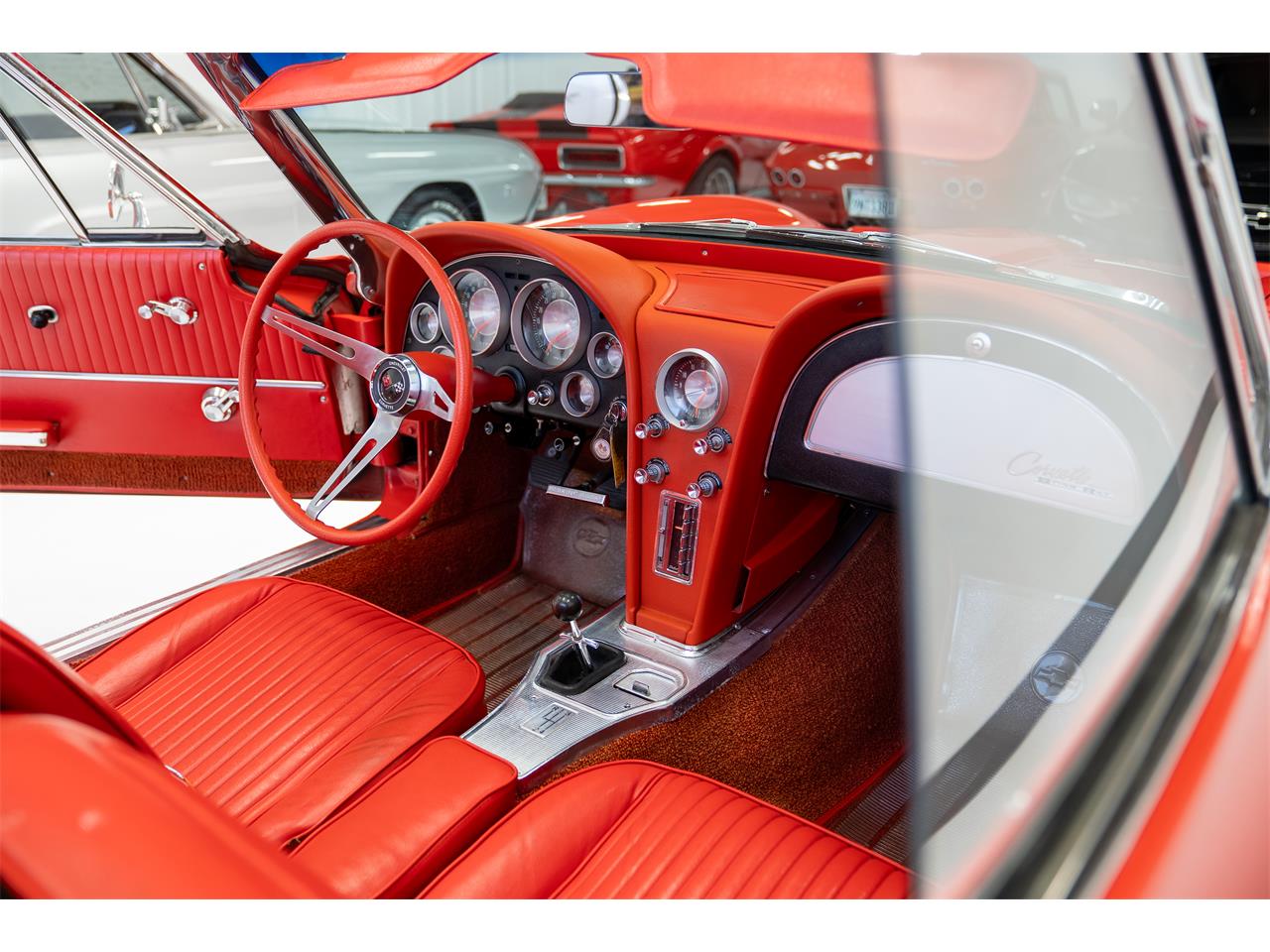 Chevrolet-Corvette-1963-Red-Red-71