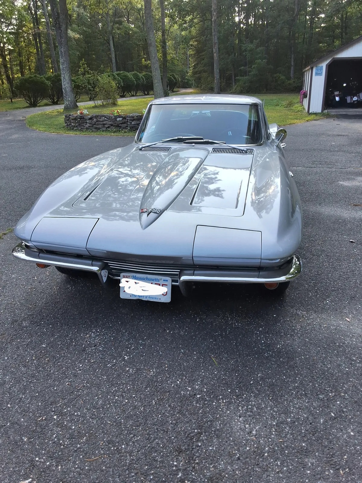 Chevrolet-Corvette-1964-Silver-Black-1