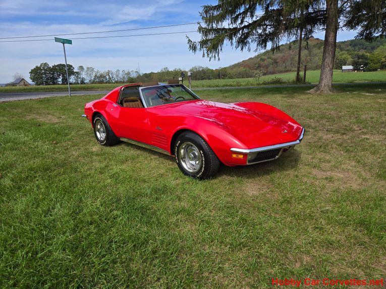 Chevrolet-Corvette-1971-Red-Tan-40