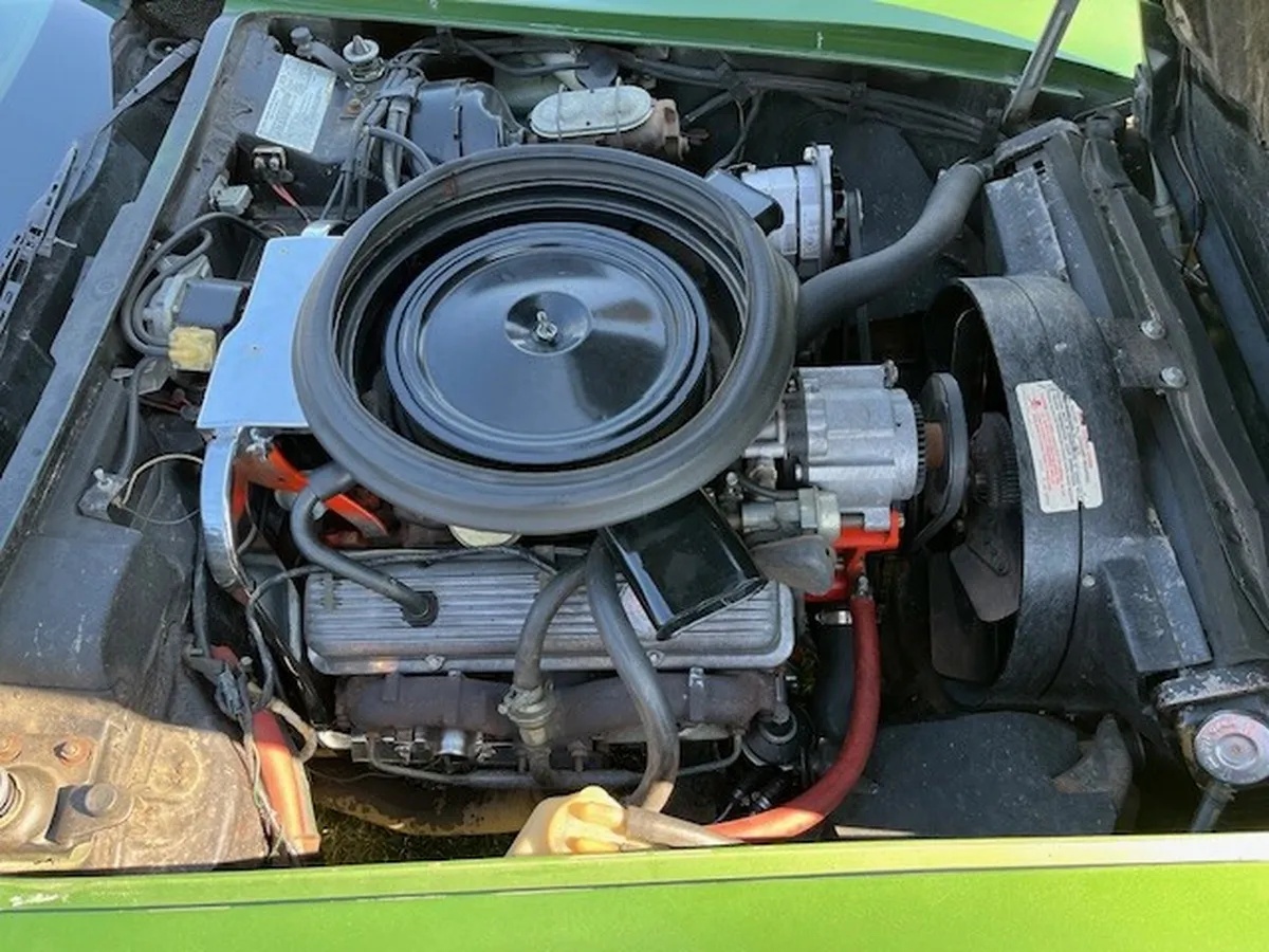 Chevrolet-Corvette-1973-Elkhart-Green-Saddle-Leather-4