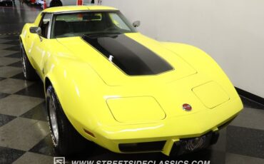 Chevrolet-Corvette-1976-Yellow-Dark-Brown-17