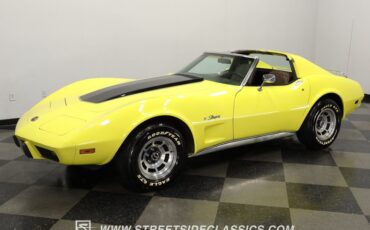Chevrolet-Corvette-1976-Yellow-Dark-Brown-8