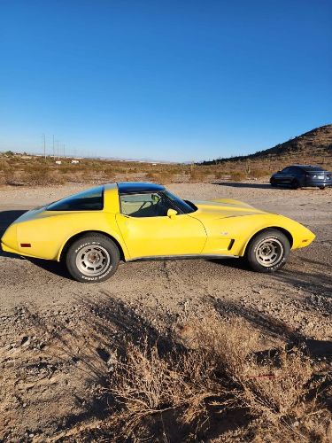 Chevrolet-Corvette-1979-Yellow-Tan