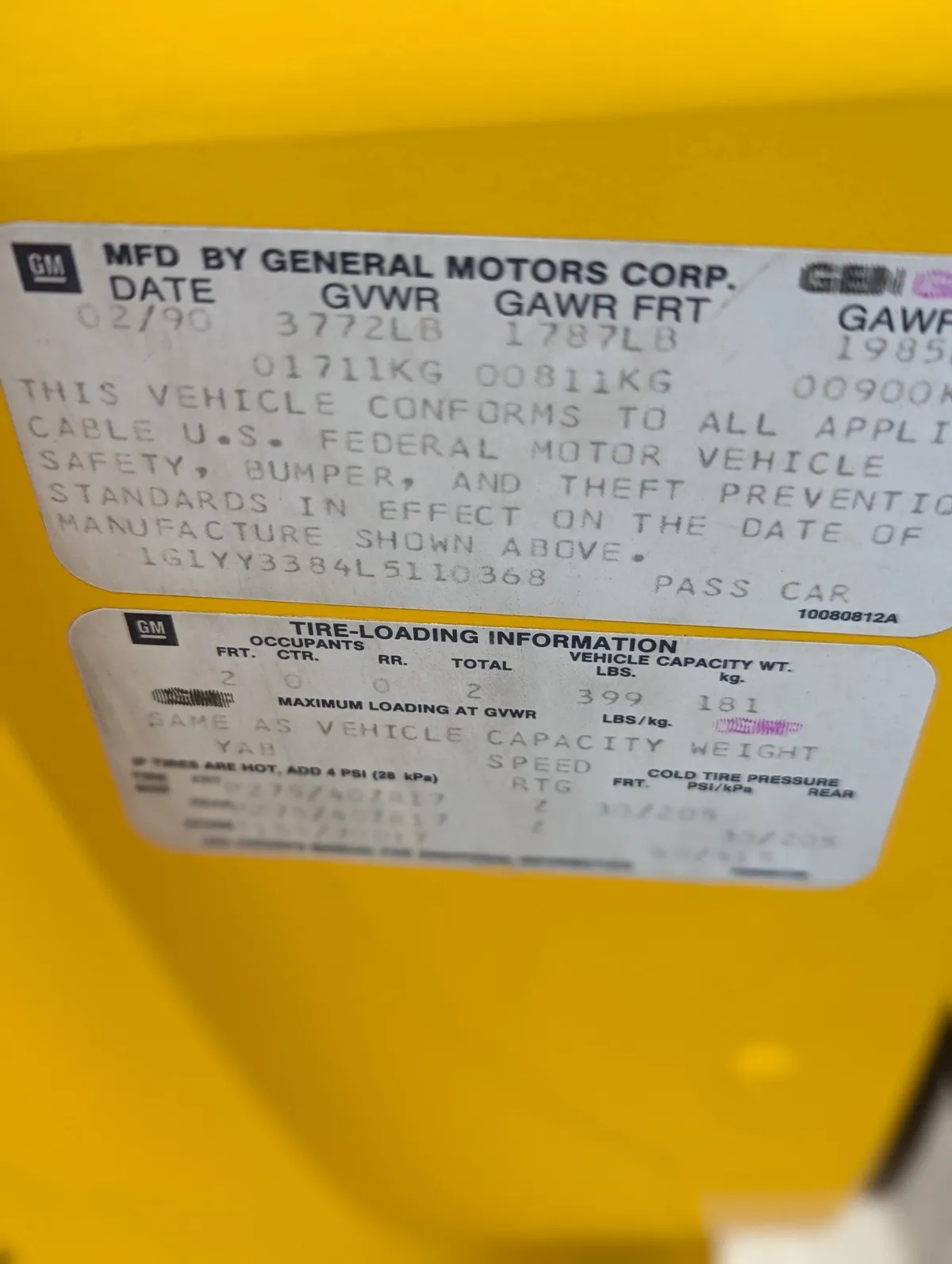 Chevrolet-Corvette-1990-Competiton-Yellow-Black-Leather-17