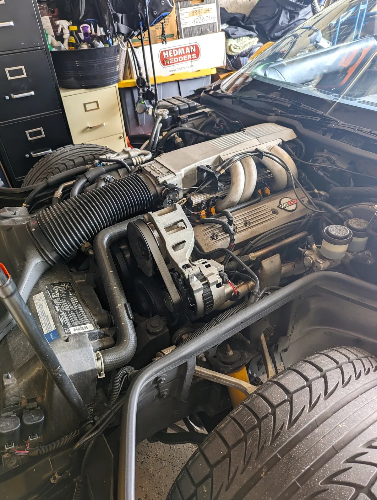 Chevrolet-Corvette-1990-Competiton-Yellow-Black-Leather-9