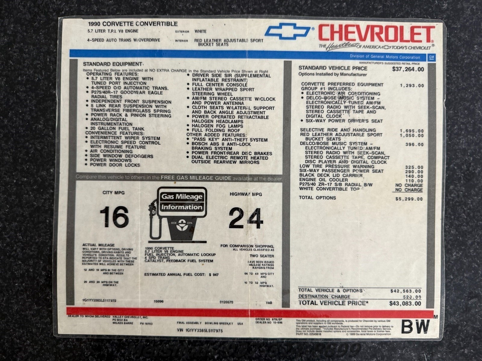 Chevrolet-Corvette-1990-Convertible-20