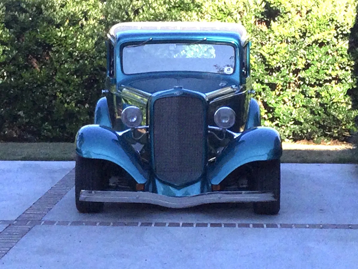 Chevrolet-Eagle-1933-Teal-Metallic-Pale-Green-14