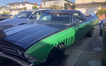 Chevrolet-El-camino-1969-Green-and-black-Black-1