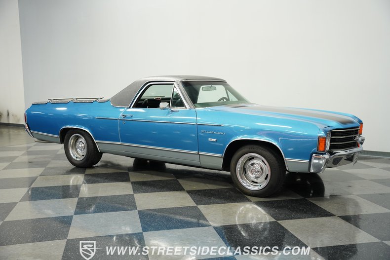 Chevrolet-El-camino-1972-Mulsanne-Blue-Black-38