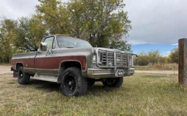 Chevrolet-K-10-1976-Burgundygrey-Red-1