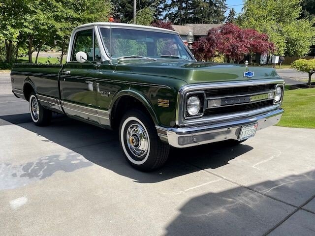 Chevrolet-Pickup-1970-Dark-Green-Green