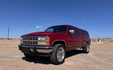 Chevrolet-silverado-1500-extended-cab-1990-red-1