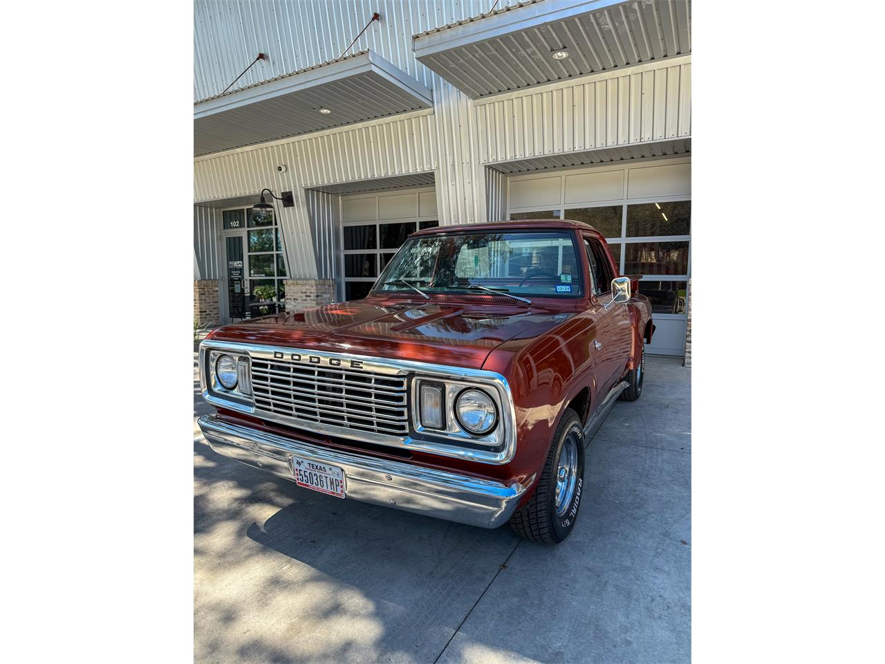 Dodge-100-1977-Orange-White-25