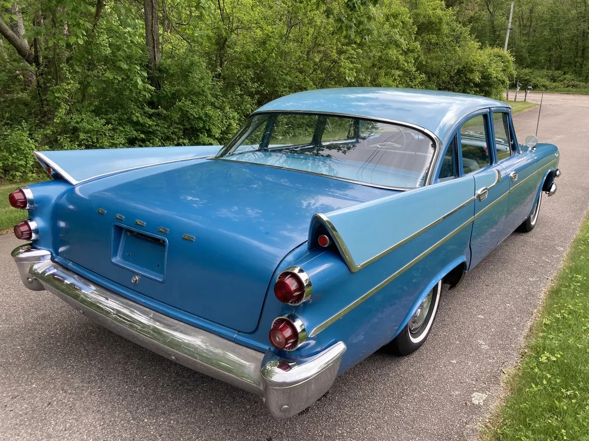 Dodge-Coronet-1957-Blue-Blue-Black-9