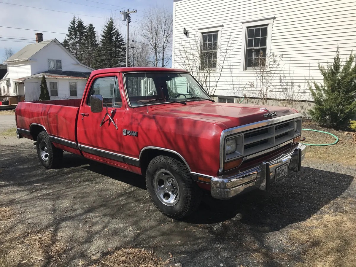 Dodge-D150-1986-Red-Red-1
