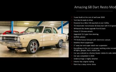 Dodge-Dart-1968-Pale-Yellow-With-Black-Hood-Tan-2