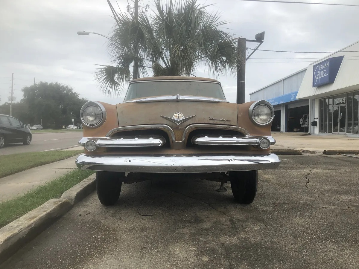 Dodge-Sierra-1955-Patina-Original-Blue-amp-Gray-Vinyl-In-Good-Condition-1
