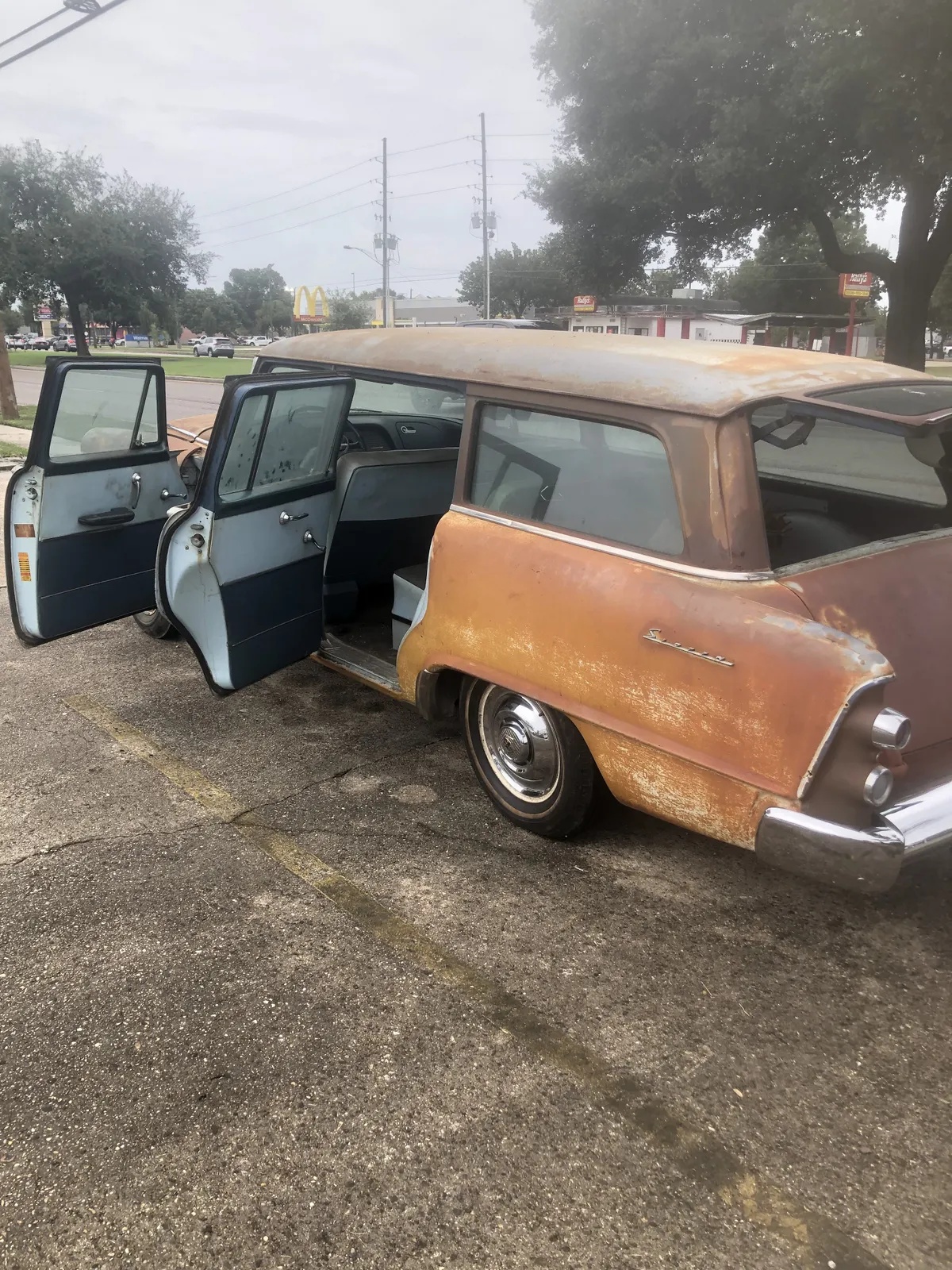Dodge-Sierra-1955-Patina-Original-Blue-amp-Gray-Vinyl-In-Good-Condition-13