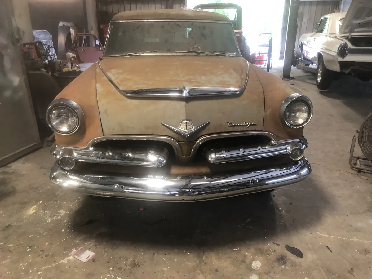 Dodge-Sierra-1955-Patina-Original-Blue-amp-Gray-Vinyl-In-Good-Condition-7