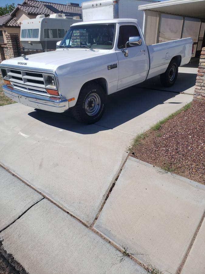 Dodge-d-350-diesel-1990-white-1