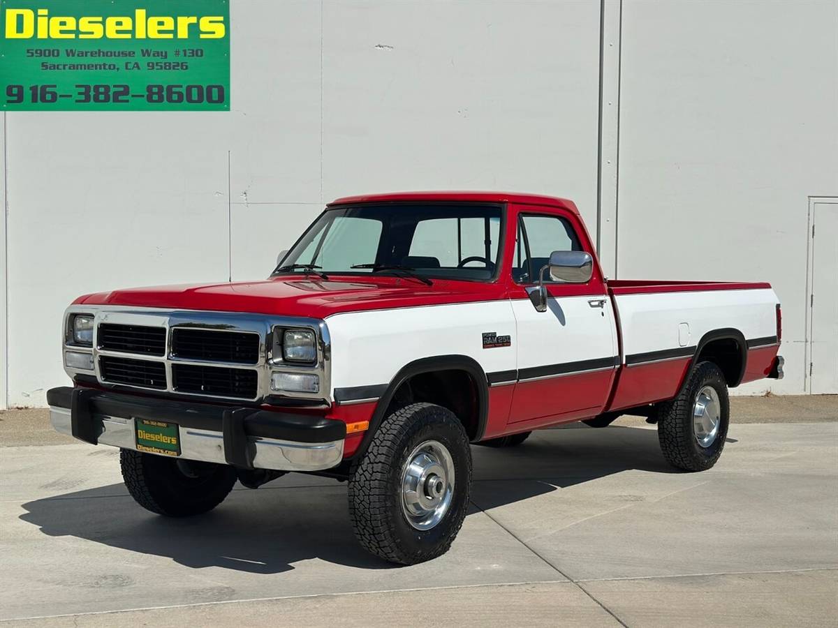 Dodge-other-pickups-w250-regular-cab-long-bed-5.9l-1991-red