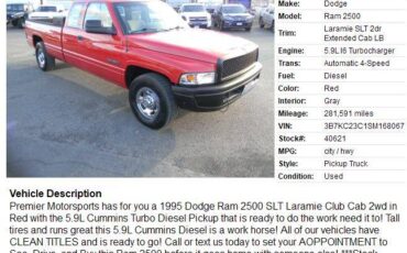 Dodge-ram-2500-cummins-diesel-1995-red-1