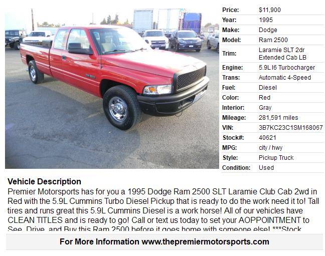 Dodge-ram-2500-cummins-diesel-1995-red-1