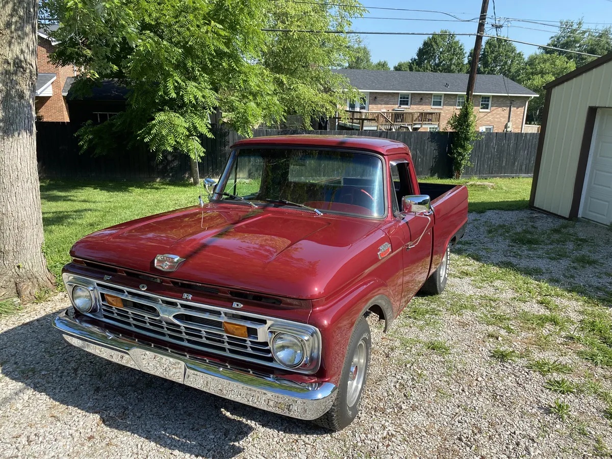Ford-F-100-1964-Red-Red-And-Black-9