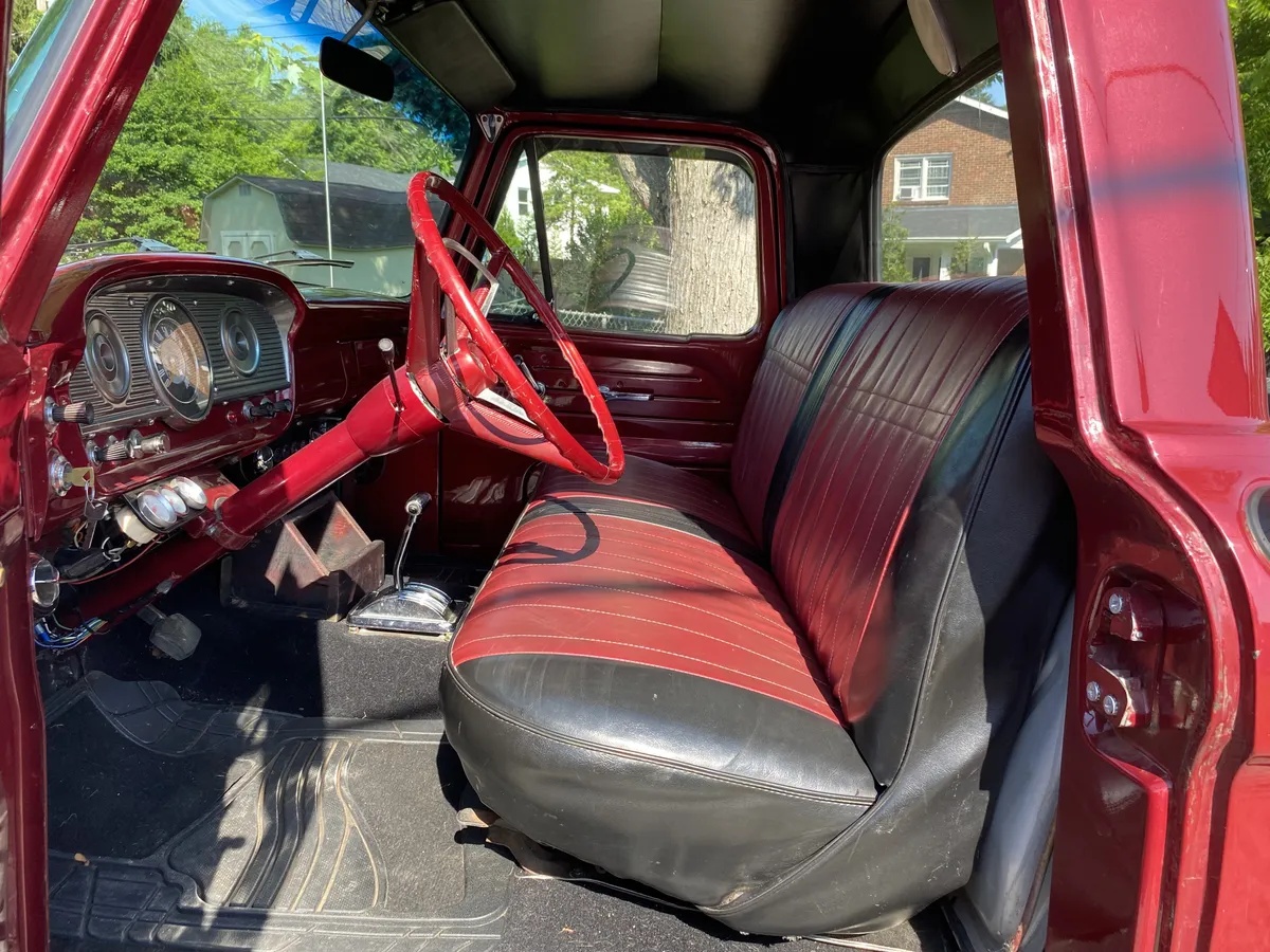 Ford-F-100-1964-Red-Red-And-Black