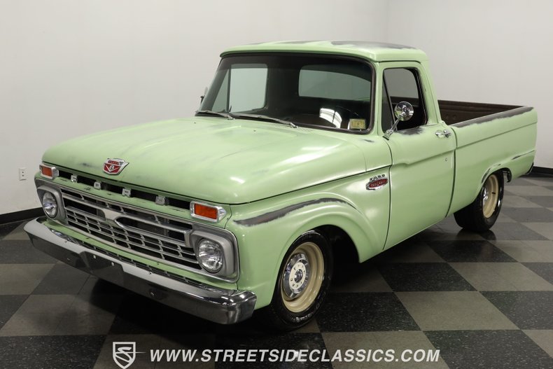 Ford-F-100-1966-Green-Patina-Black-17