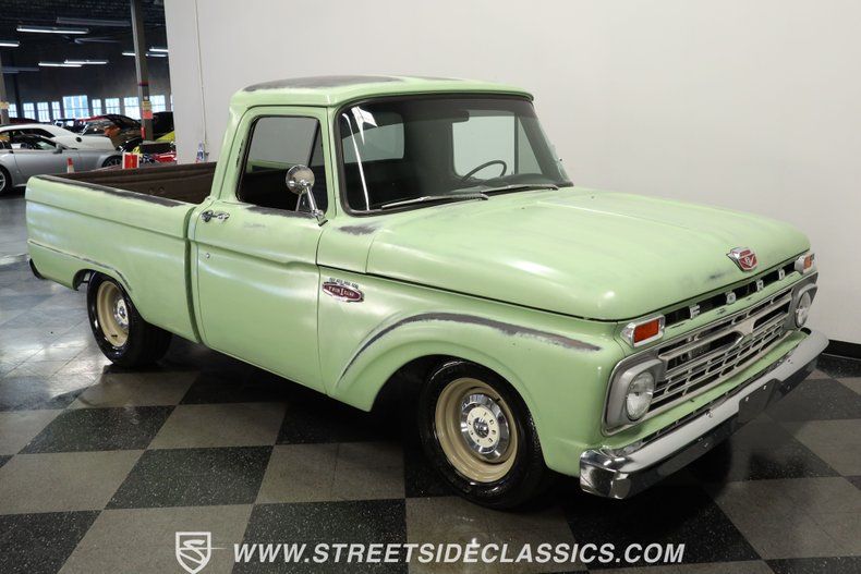 Ford-F-100-1966-Green-Patina-Black-2